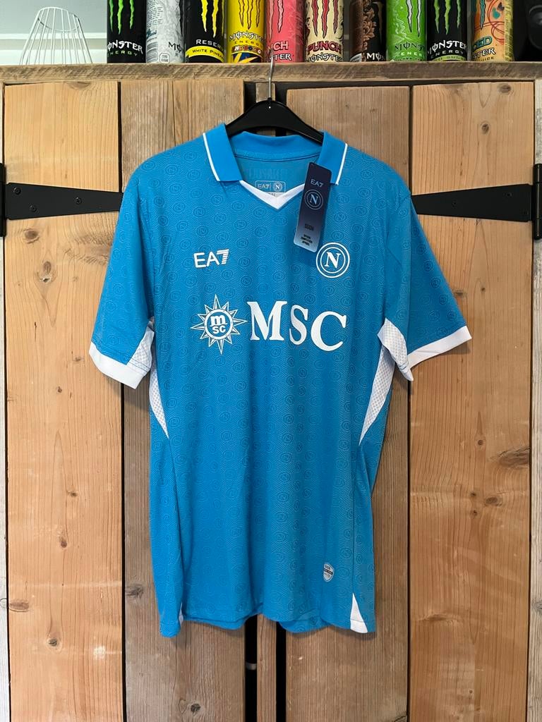 Nieuw Napoli Voetbalshirt Maat L Blauw, Sport en Fitness, Voetbal, Maat L, Verzenden, Nieuw, Shirt
