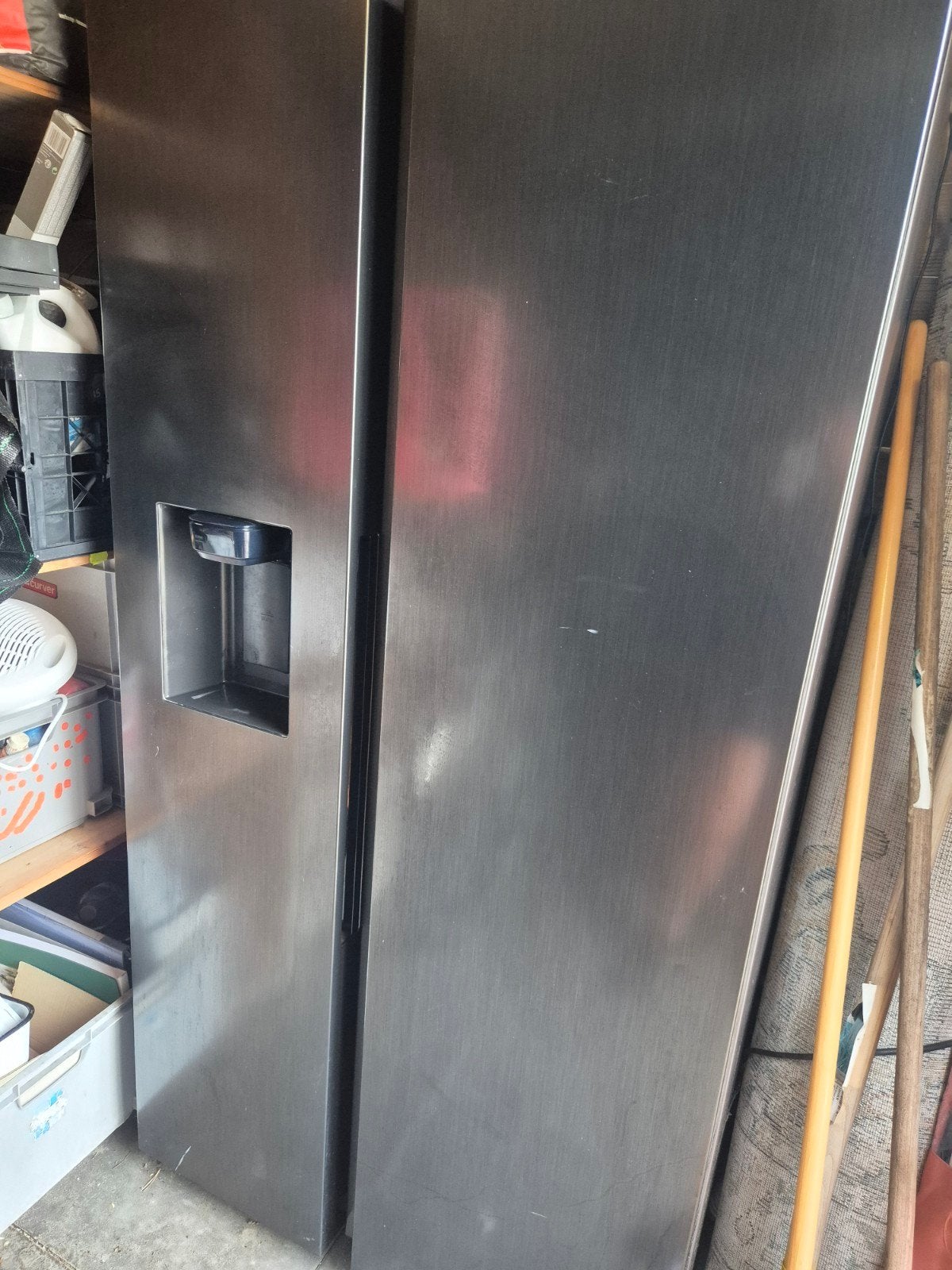 Grote Amerikaanse Samsung koelkast met water/ijsmachine, Ophalen, Gebruikt, 200 liter of meer, 60 cm of meer