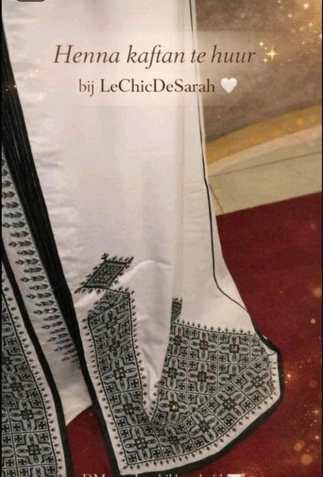 Henna kaftan te huur €65,-, Kleding | Dames, Gelegenheidskleding, Ophalen, Nieuw, Overige typen