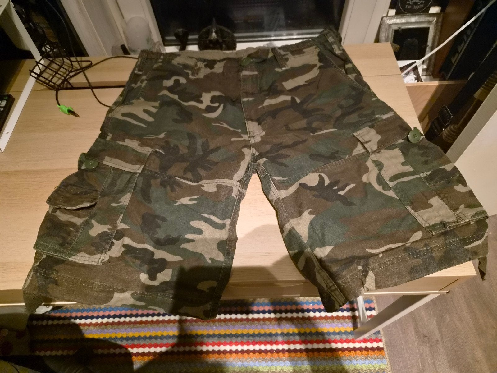 Army print cargoshorts, Overige maten, Ophalen of Verzenden, Zo goed als nieuw, Brandit