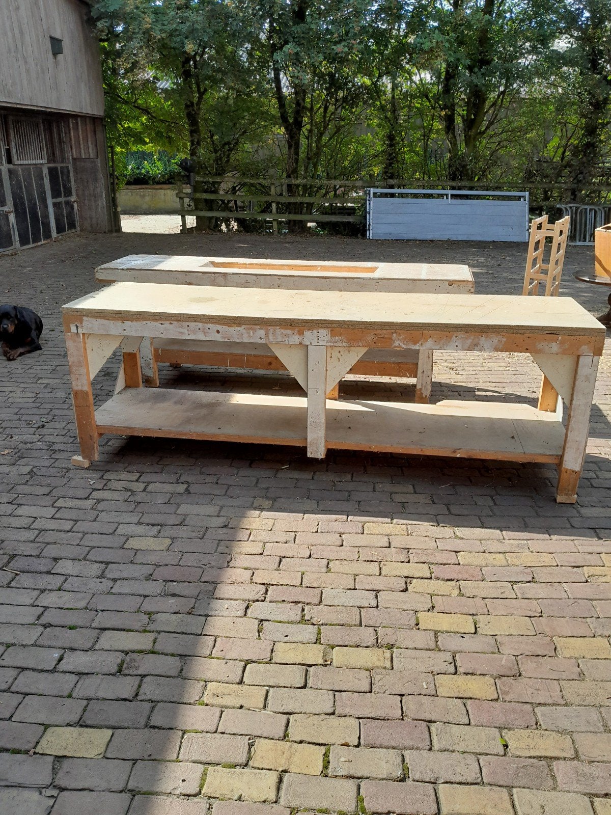 2 werkbanken stevige bieden, Doe-het-zelf en Verbouw, Ophalen of Verzenden