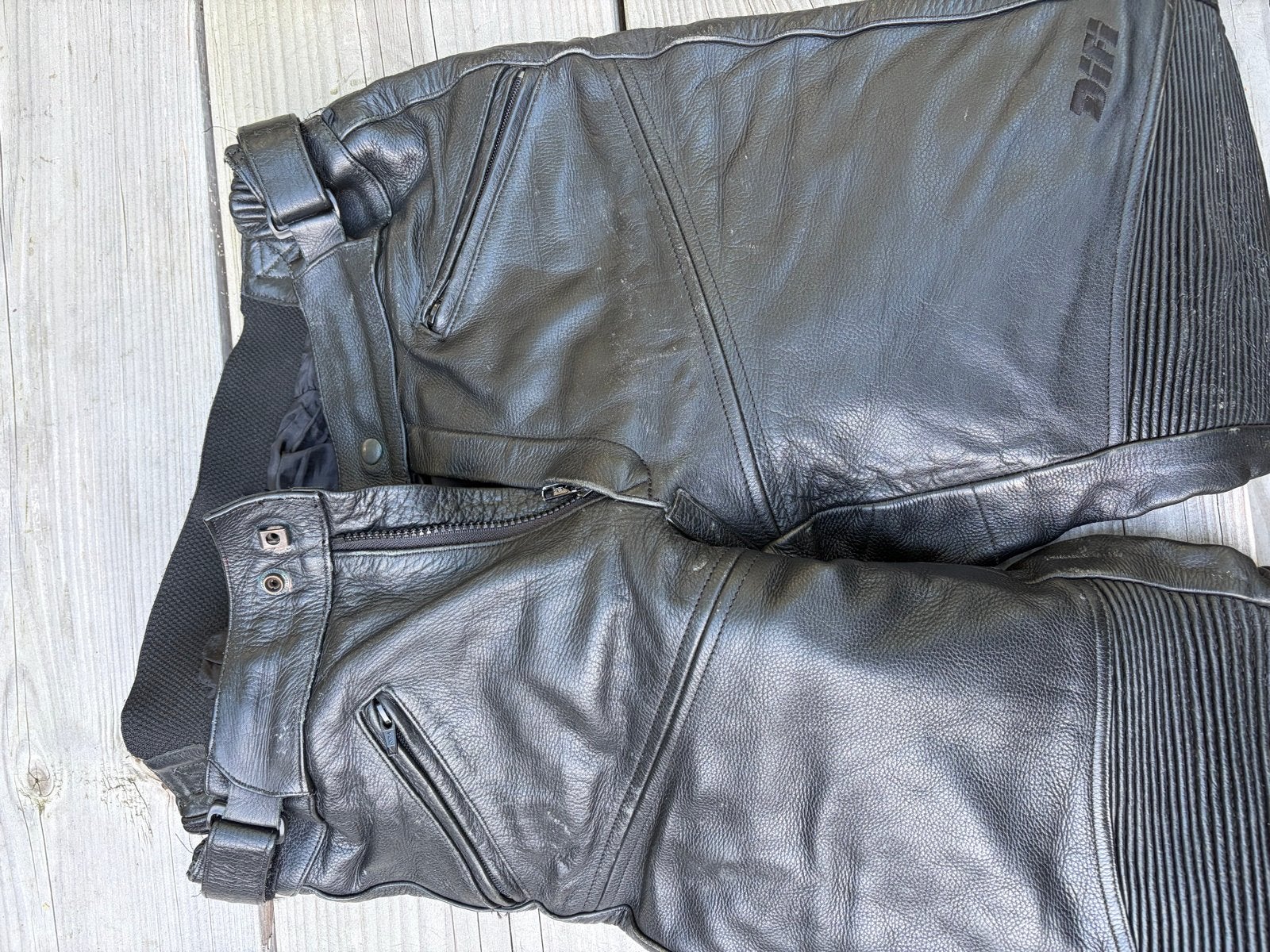 Difi Leren Motorbroek - Zwart, Maat 54 (Gebruikt), Ophalen of Verzenden, Tweedehands, Dames, Broek | leer