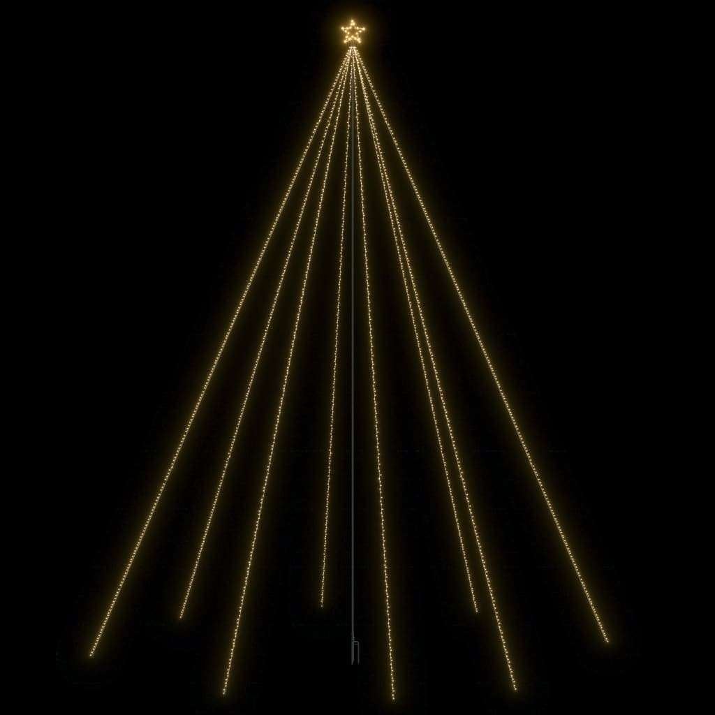 Gigantische Kerstboom 8m. 800cm. 1300 Led's WW. 15m Kabel., Ophalen of Verzenden, Nieuw