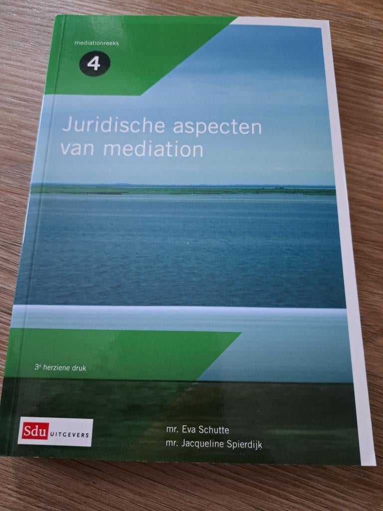 Eva Schutte - Juridische aspecten van de mediation, Sociale wetenschap, Ophalen of Verzenden, Eva Schutte; Jacqueline Spierdijk