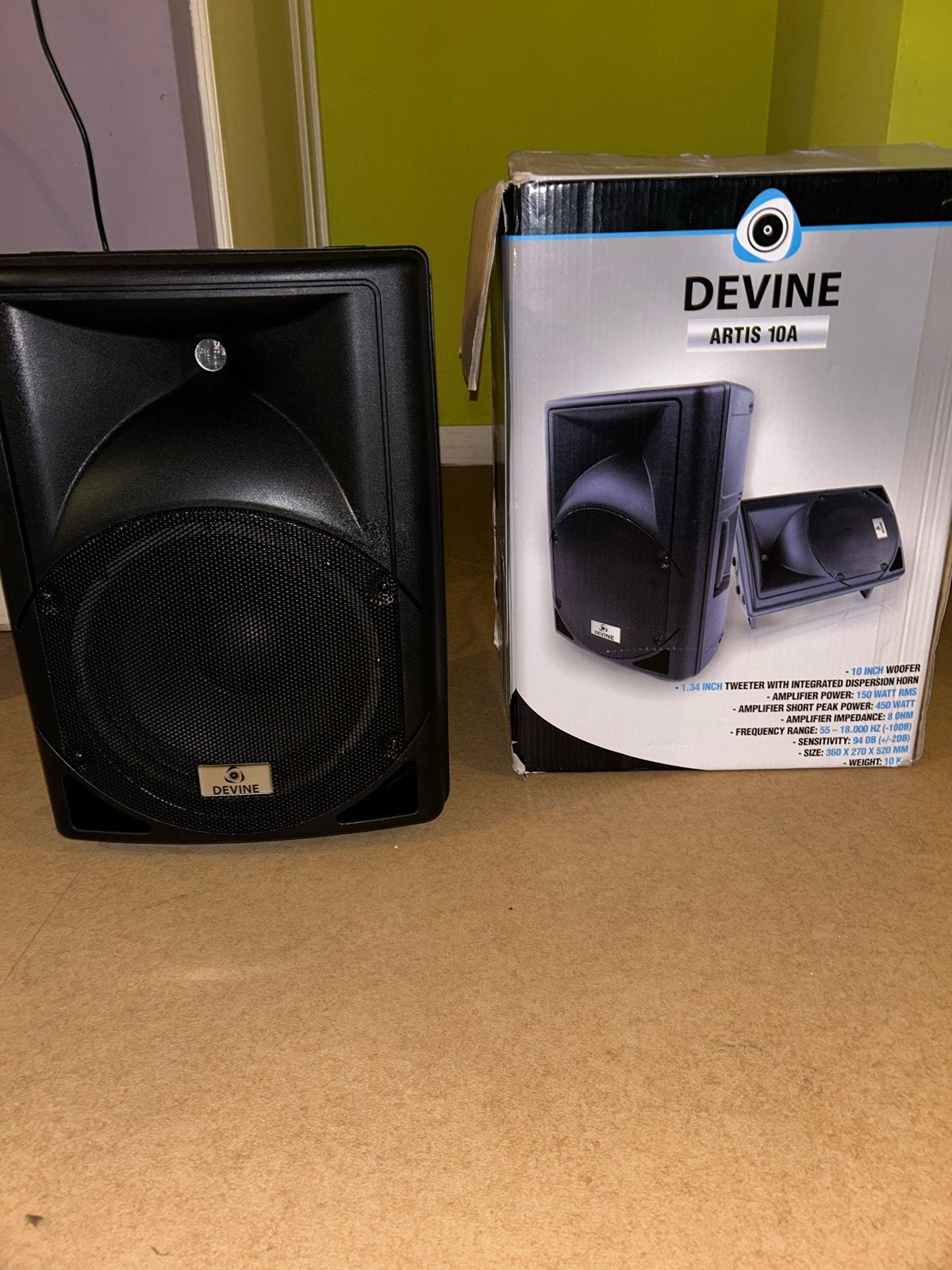 Devine Artis 10A Actieve Luidspreker - Zo goed als nieuw, Party speaker, Zo goed als nieuw, USB-aansluiting, Ophalen