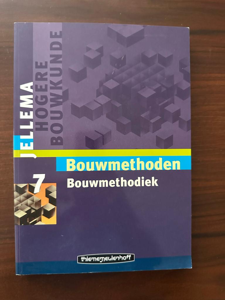 Jellema Hogere Bouwkunde 7: Bouwmethoden Bouwmethodiek, Boeken, Ophalen of Verzenden, Zo goed als nieuw