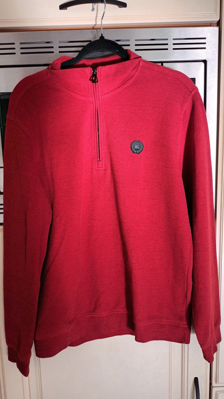 Sportieve Larros sweatshirt met half zip en used-look maat L, Larros, Maat 52/54 (L), Ophalen of Verzenden, Gedragen
