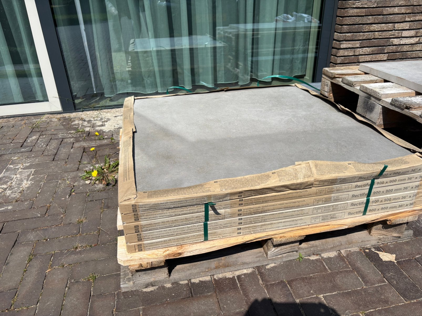 Keramische terrastegels 90 x 90 cm, Tuin en Terras, Tegels en Klinkers, Ophalen, Keramiek, Nieuw, Minder dan 5 m²