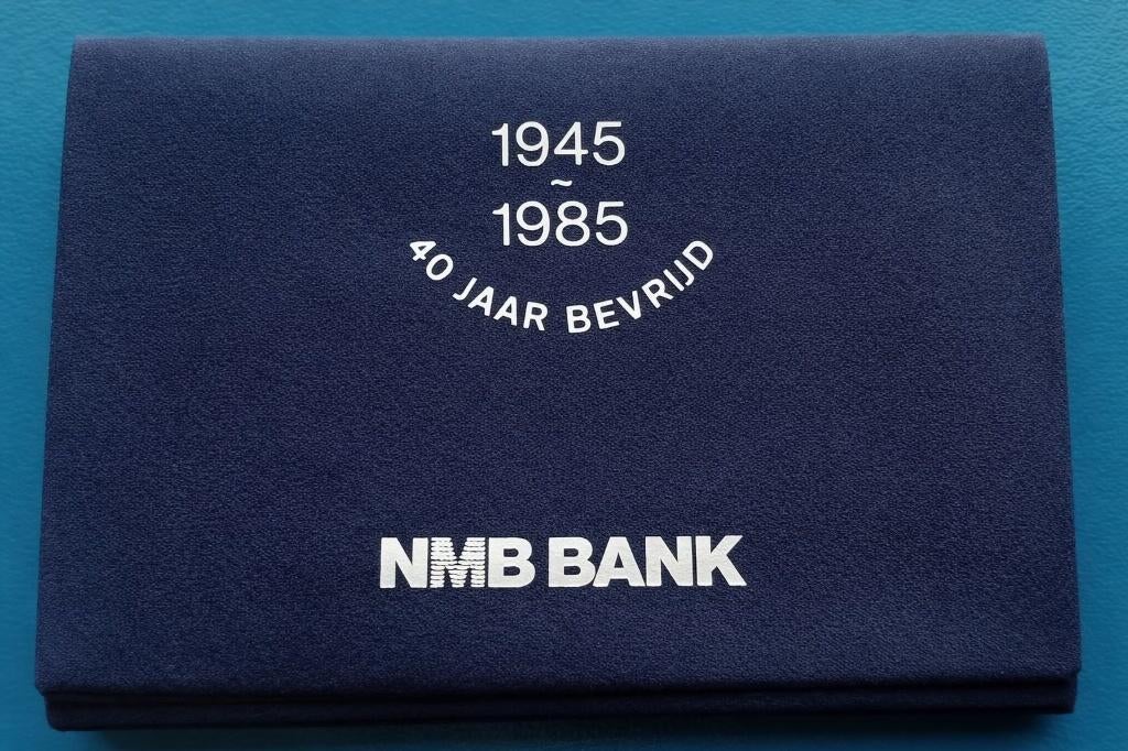 Penning 40 jaar Bevrijd - 1945-1985 NMB Bank UNC, Verzenden, Overige materialen, Nederland