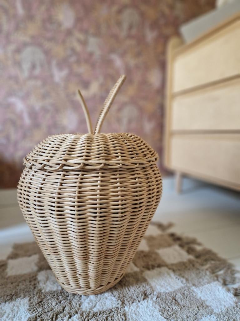 NIEUW! Rotan appelmand uit Bali, Huis en Inrichting, Mand, Nieuw, Ophalen of Verzenden, Riet