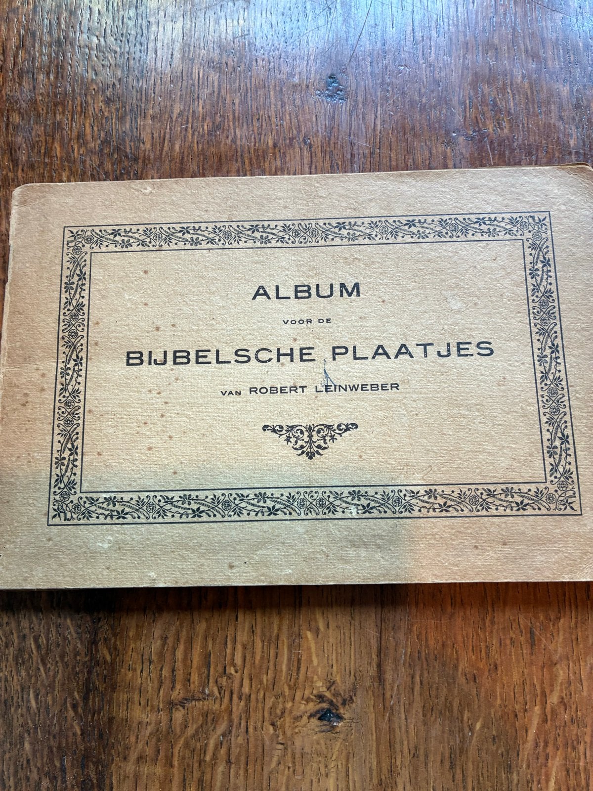 Album voor de Bijbelsche Plaatjes van Robert Leinweber, Ophalen of Verzenden, Gelezen, Plaatjesalbum