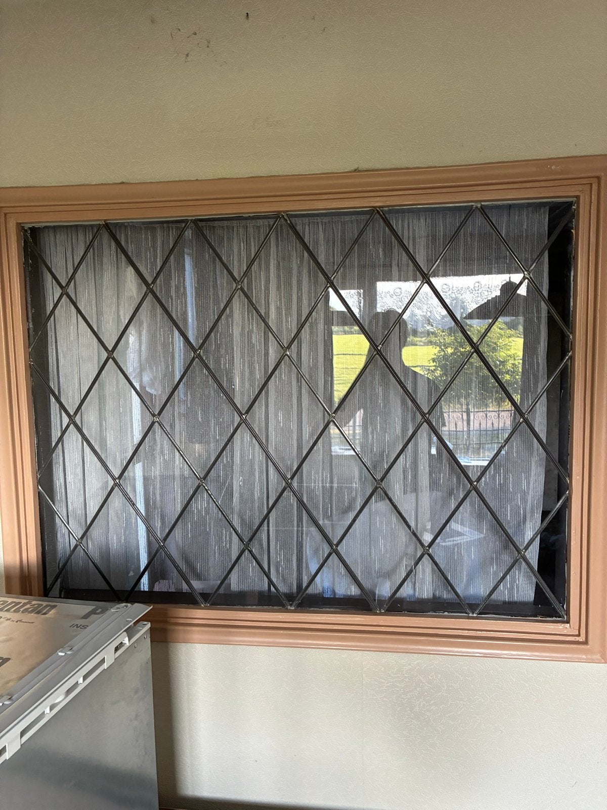 Authentiek glas in lood raam, Gevelraam of Ruit, Gebruikt, Glas in lood, 80 tot 120 cm