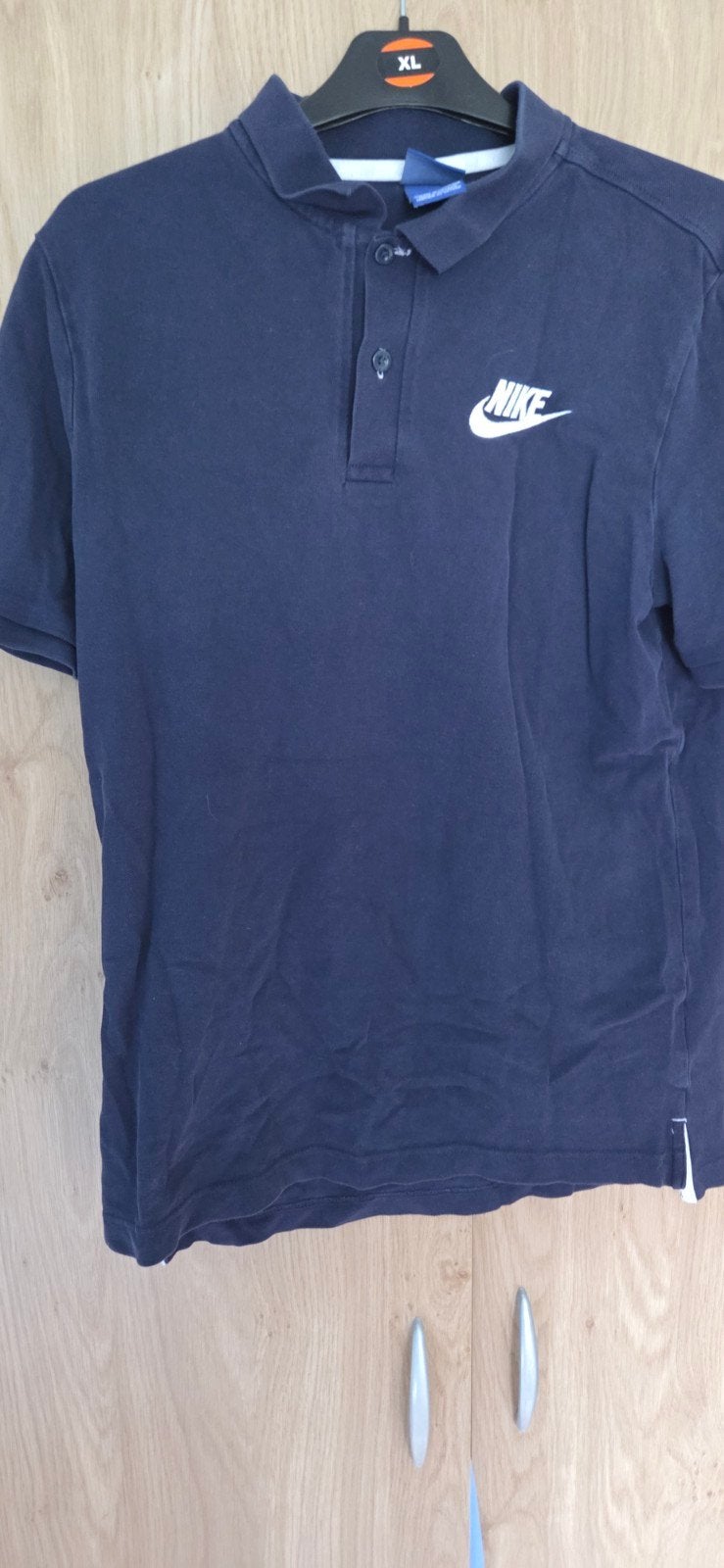 Nike Polo Shirt Donkerblauw Maat M, Nike, Gedragen, Verzenden, Maat 48/50 (M)