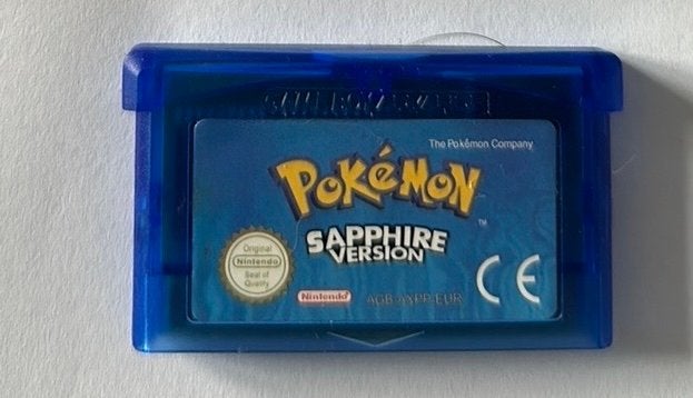 Pokémon Sapphire & Emerald Version - Game Boy Advance, Gebruikt, Verzenden, 1 speler, Role Playing Game (Rpg)