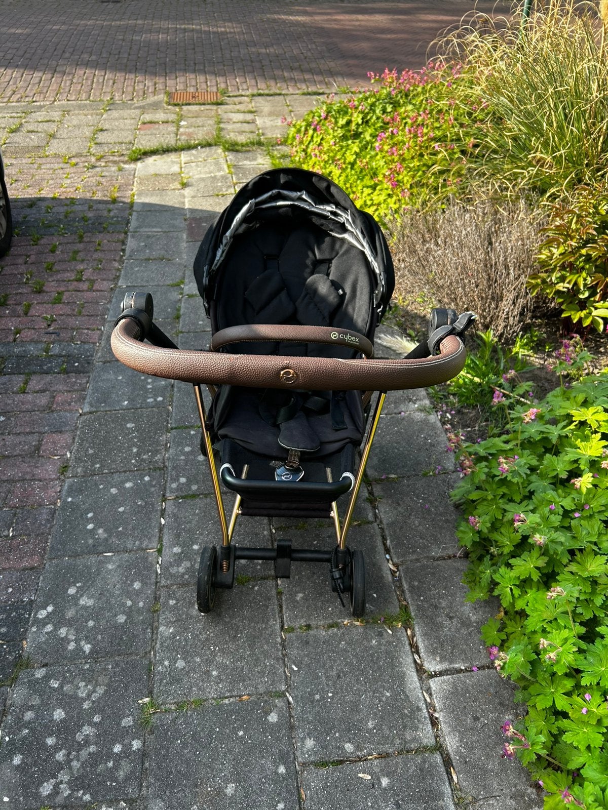 Cybex Mios rose goud stroller, Kinderen en Baby's, Gebruikt, Verstelbare duwstang, Ophalen, Kinderwagen