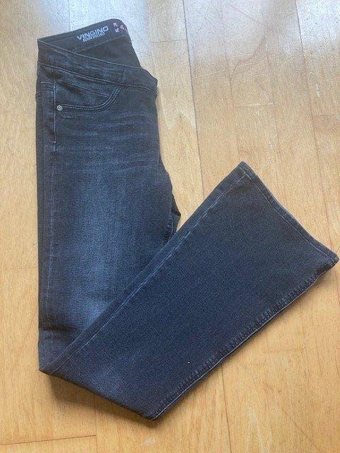 Grijze flared jegging damesjeans Vingino, Ophalen of Verzenden, Gedragen, Grijs, W28 - W29 (confectie 36)