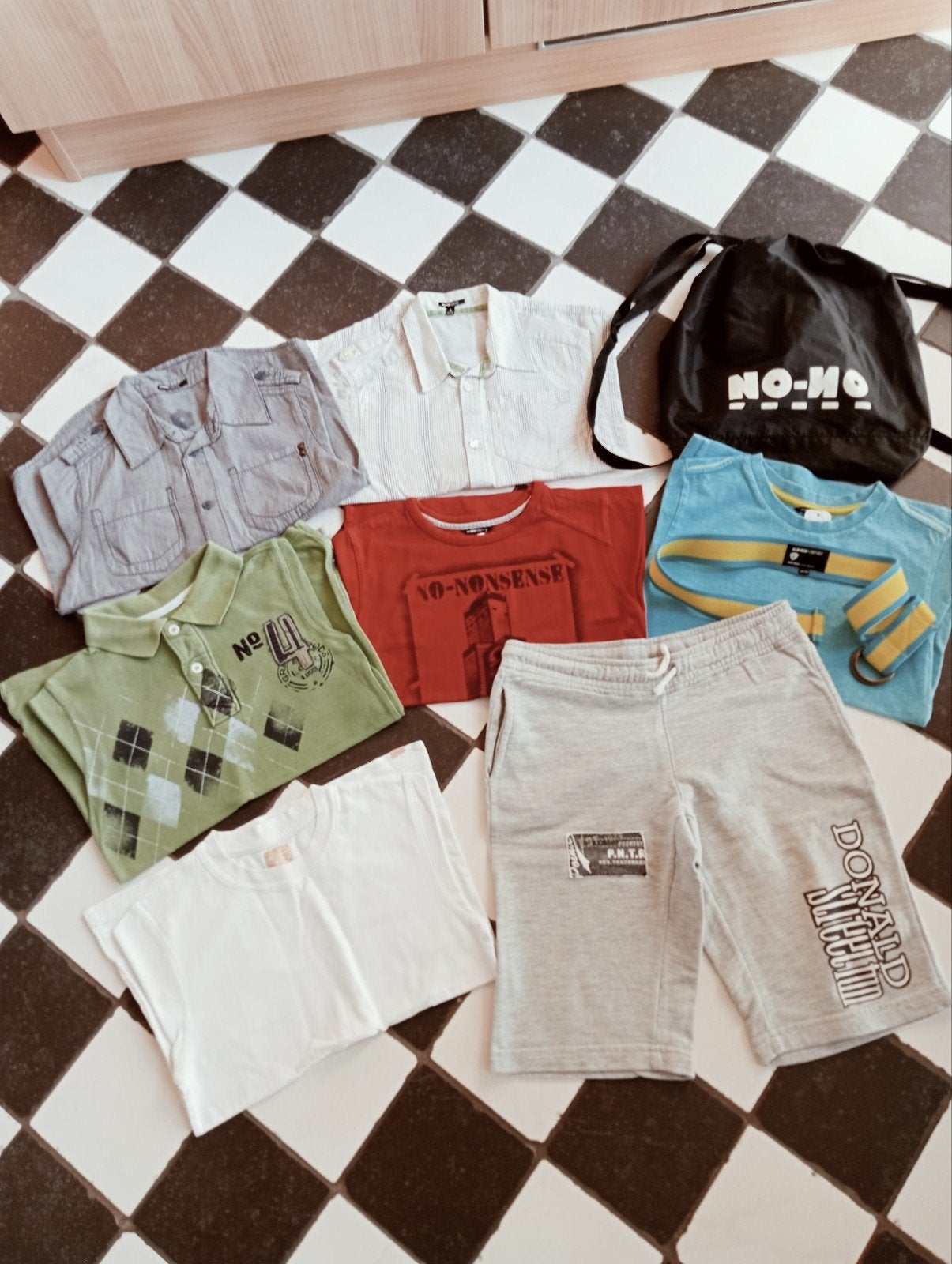 Kinderkleding pakket boy maat 128 zgan + gebruikt. Veel Nono, Ophalen of Verzenden, Zo goed als nieuw, Maat 128