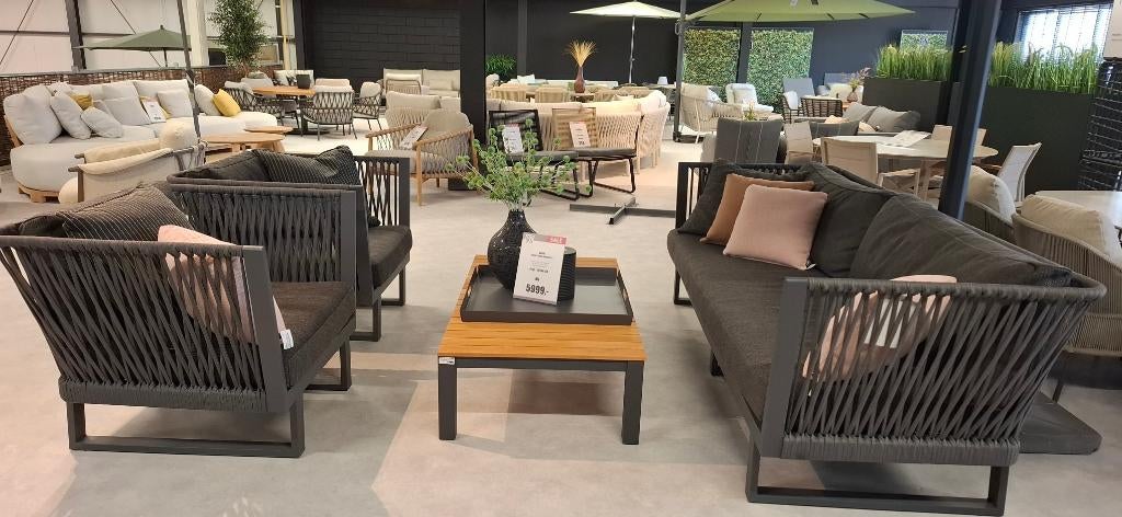 tuinmeubelen, 5 zitplaatsen, Ophalen of Verzenden, Loungeset, Bank