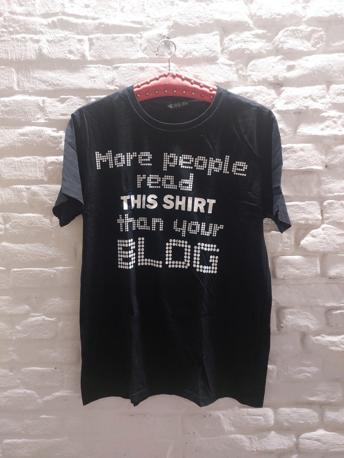 DMG Fashion T-shirt met tekstprint - Maat L, Kleding | Heren, Maat 52/54 (L), Verzenden, Zwart, Zo goed als nieuw