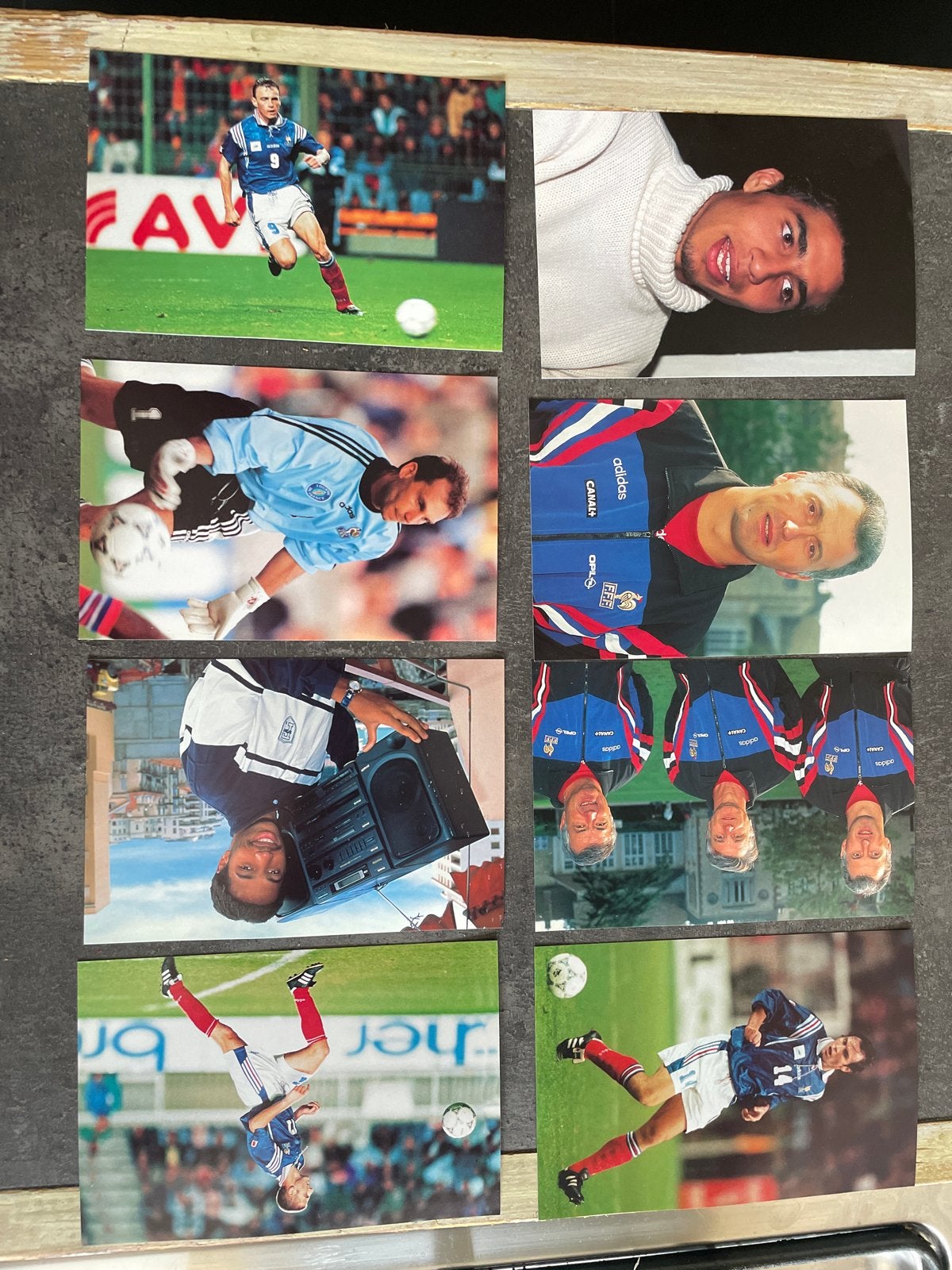 Panini fotoverzameling Franse elftal WK 1998, 32 stuks, Ophalen, Gebruikt, Buitenlandse clubs, Poster, Plaatje of Sticker