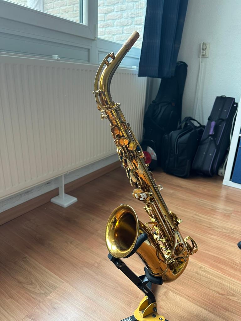 King Zephyr altsaxofoon bouwjaar 1958, Muziek en Instrumenten, Ophalen, Gebruikt, Alt, Met koffer