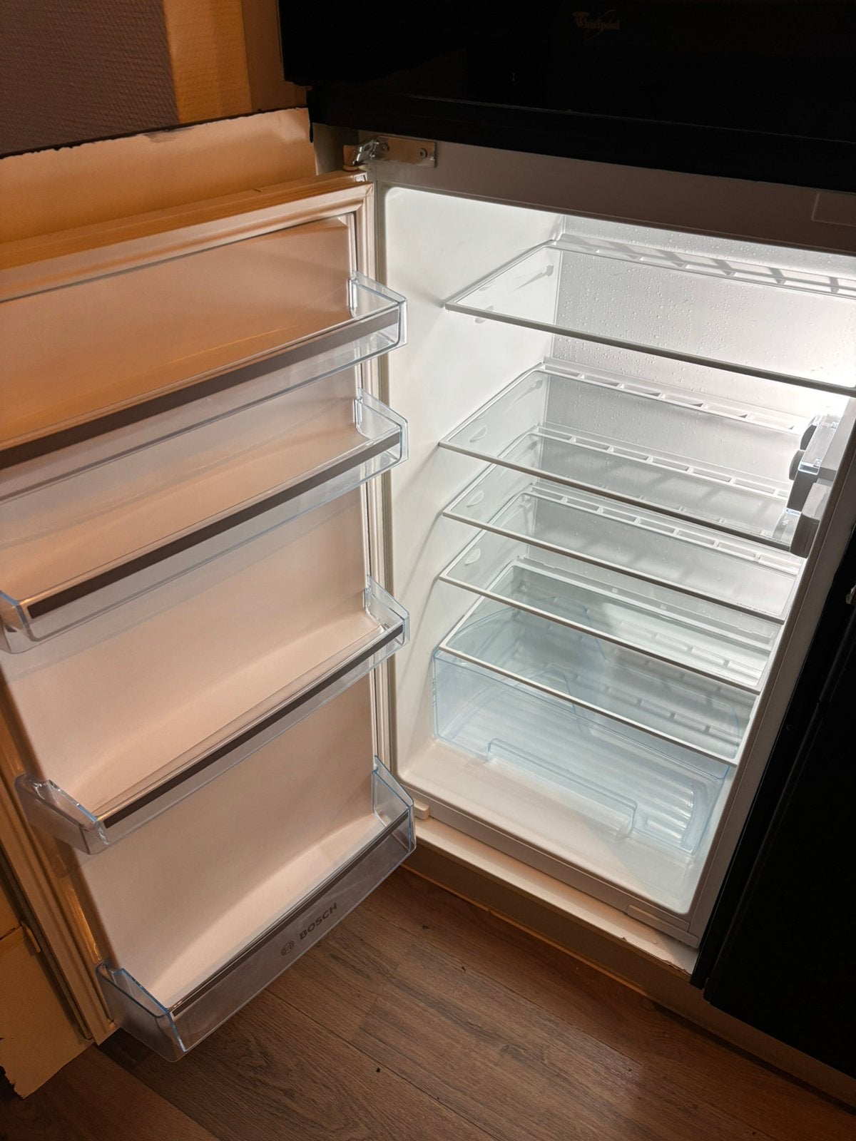 Inbouw koelkast, inbouw combi oven/magnetron,  gasfornuis, Ophalen, 4 kookzones, Zo goed als nieuw, Inbouw