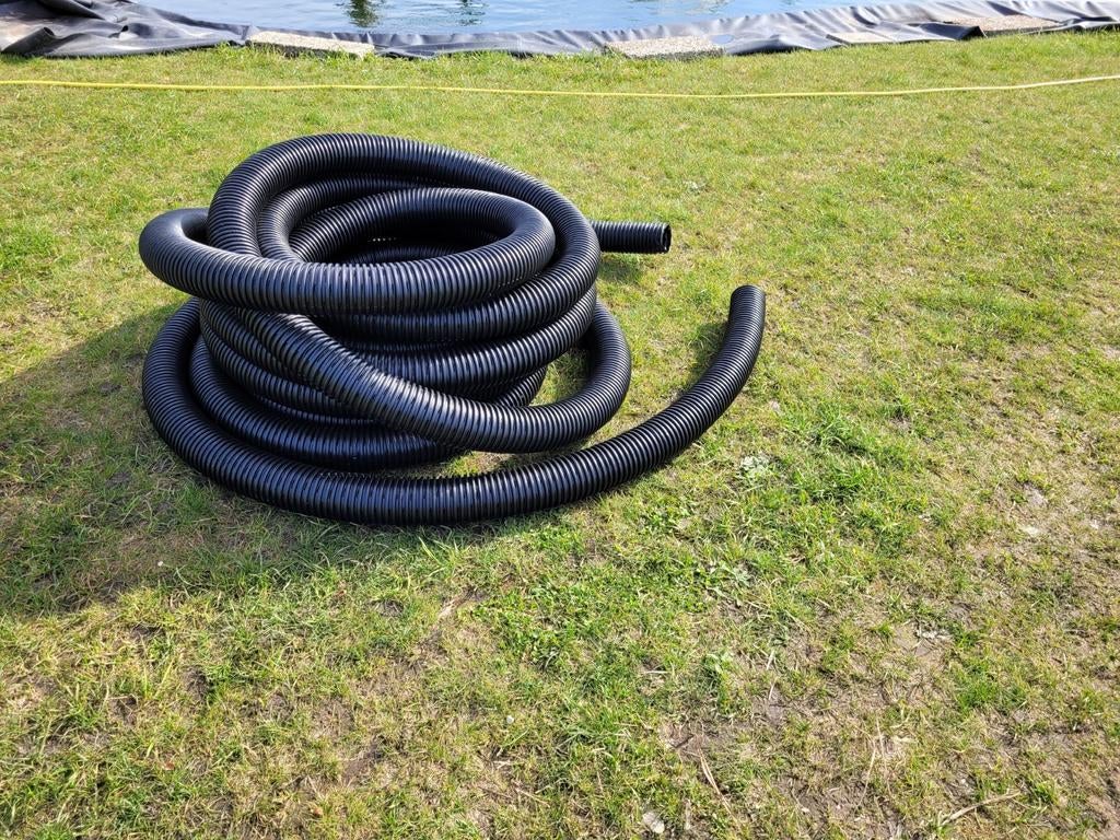 Nieuwe drainagebuis kaal geperforeerd 100mm. Lengte 25 meter, Ophalen, Nieuw, Overige typen