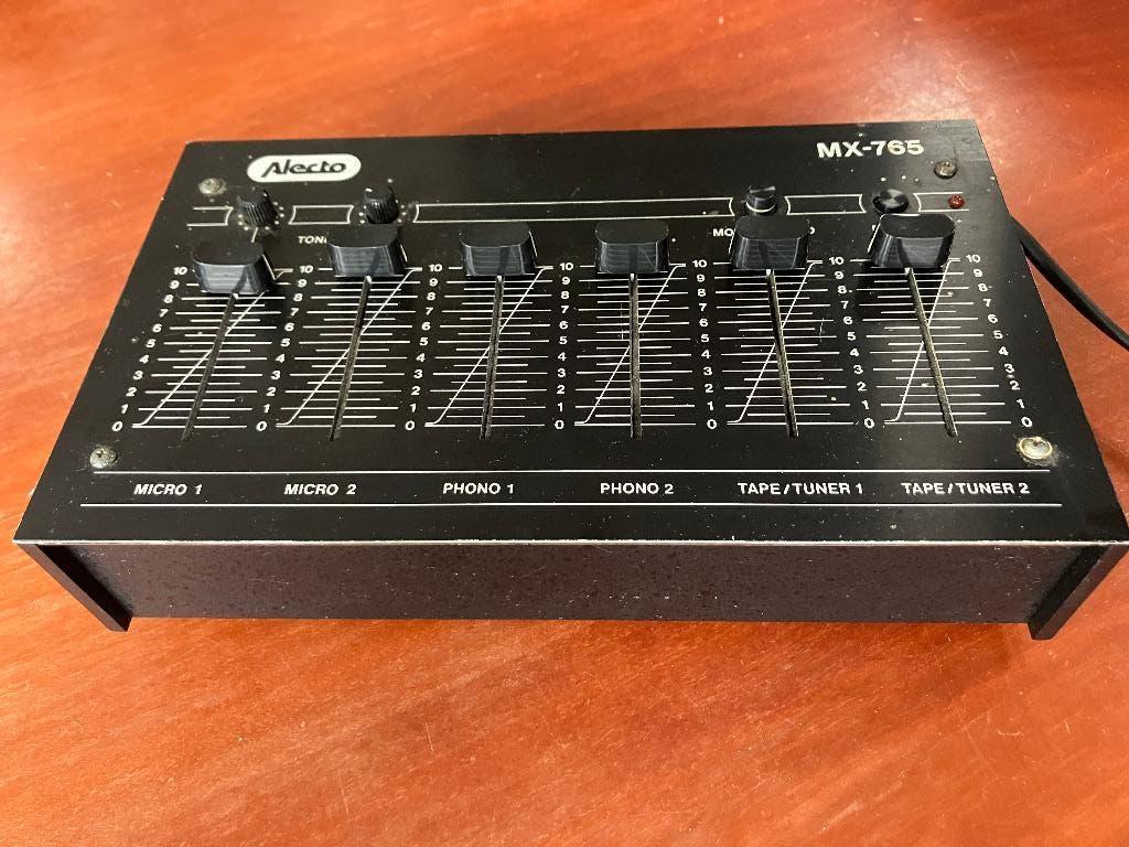 Mengpaneel Alecto MX-765, Ophalen, Gebruikt, 5 tot 10 kanalen, Microfooningang