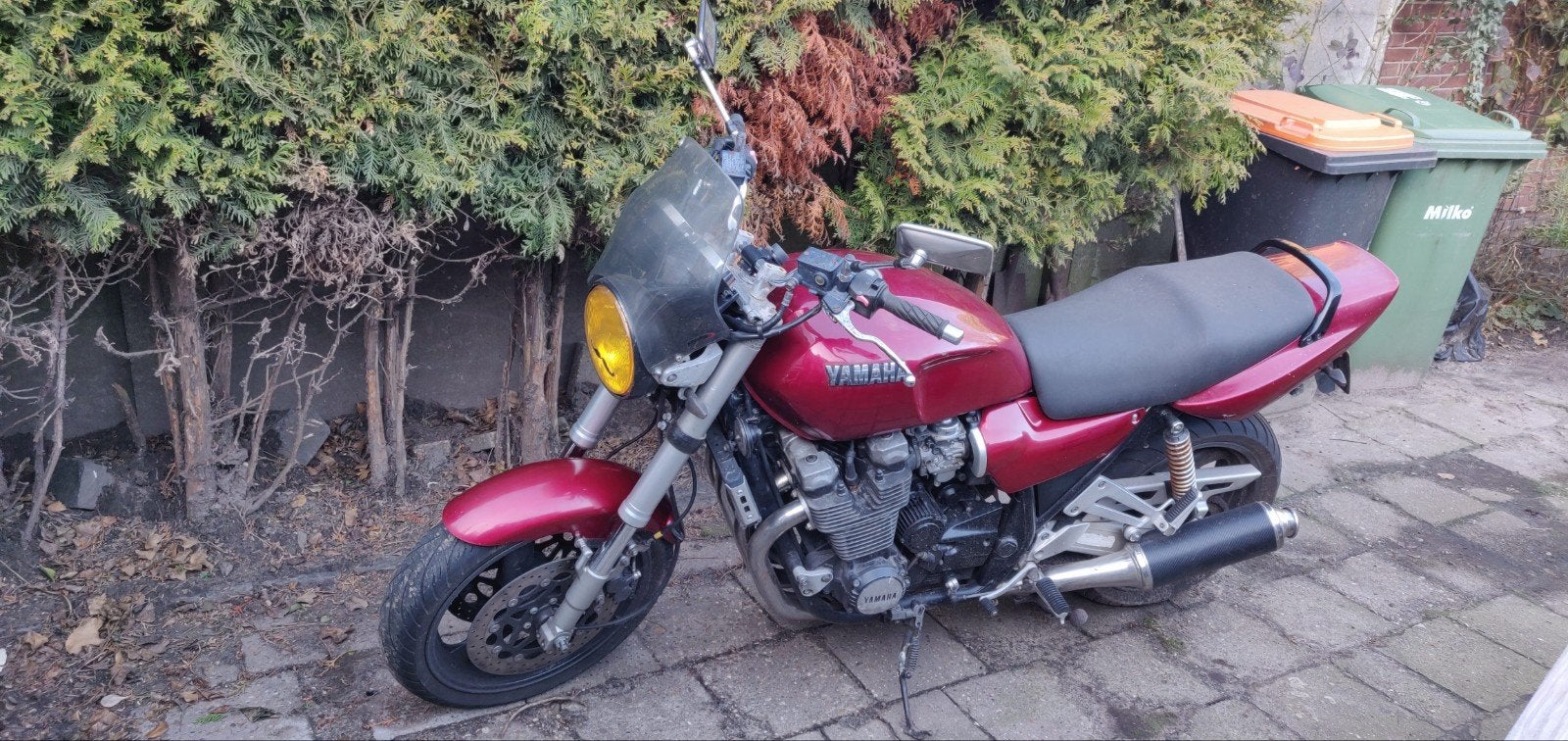 XJR1200 met upside down voorvork, Ophalen