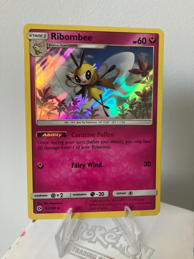 Ribombee 93/149 - Sun and Moon - Holo, Ophalen of Verzenden, Gebruikt, Losse kaart, Foil