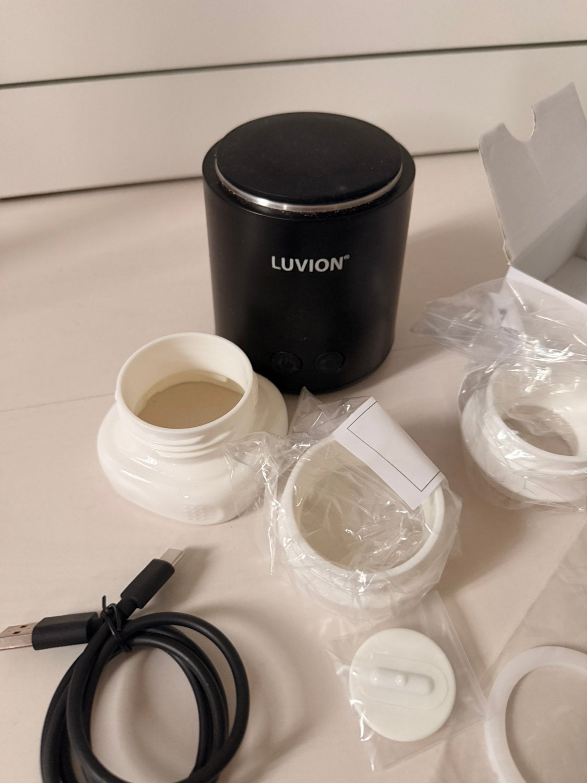 Luvion flessenwarmer, Kinderen en Baby's, Babyvoeding en Toebehoren, Zo goed als nieuw, Flessen- of potjesverwarmer, Ophalen