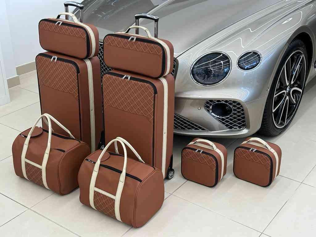 Reistassenset Roadsterbag op maat Bentley Continental GTC, Verzenden, Zwart, 60 tot 80 cm, Wieltjes
