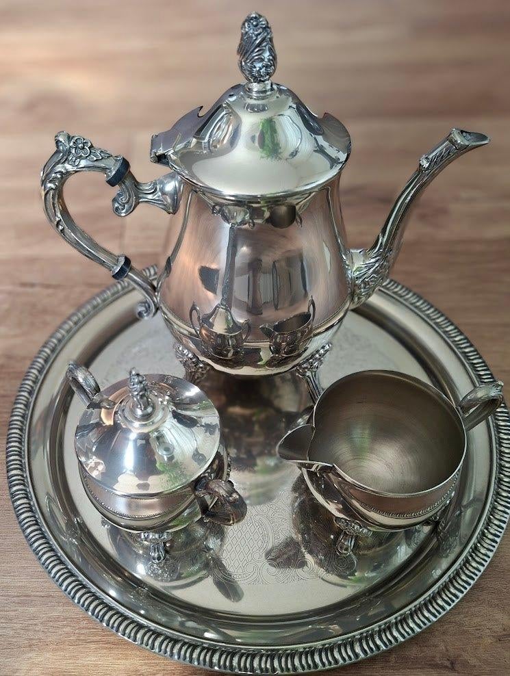 Tinnen Thee stel te koop, Antiek en Kunst, Antiek | Tin, Ophalen