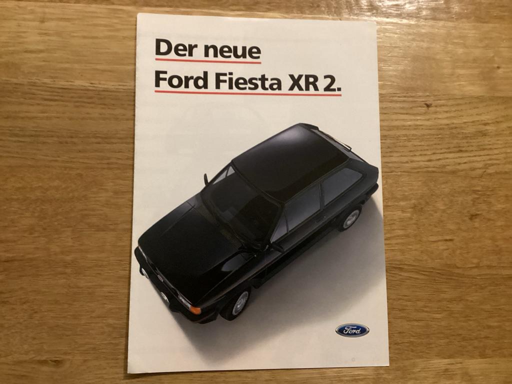Ford Fiesta XR2 Brochure - Duits, Ophalen of Verzenden, Zo goed als nieuw, Ford