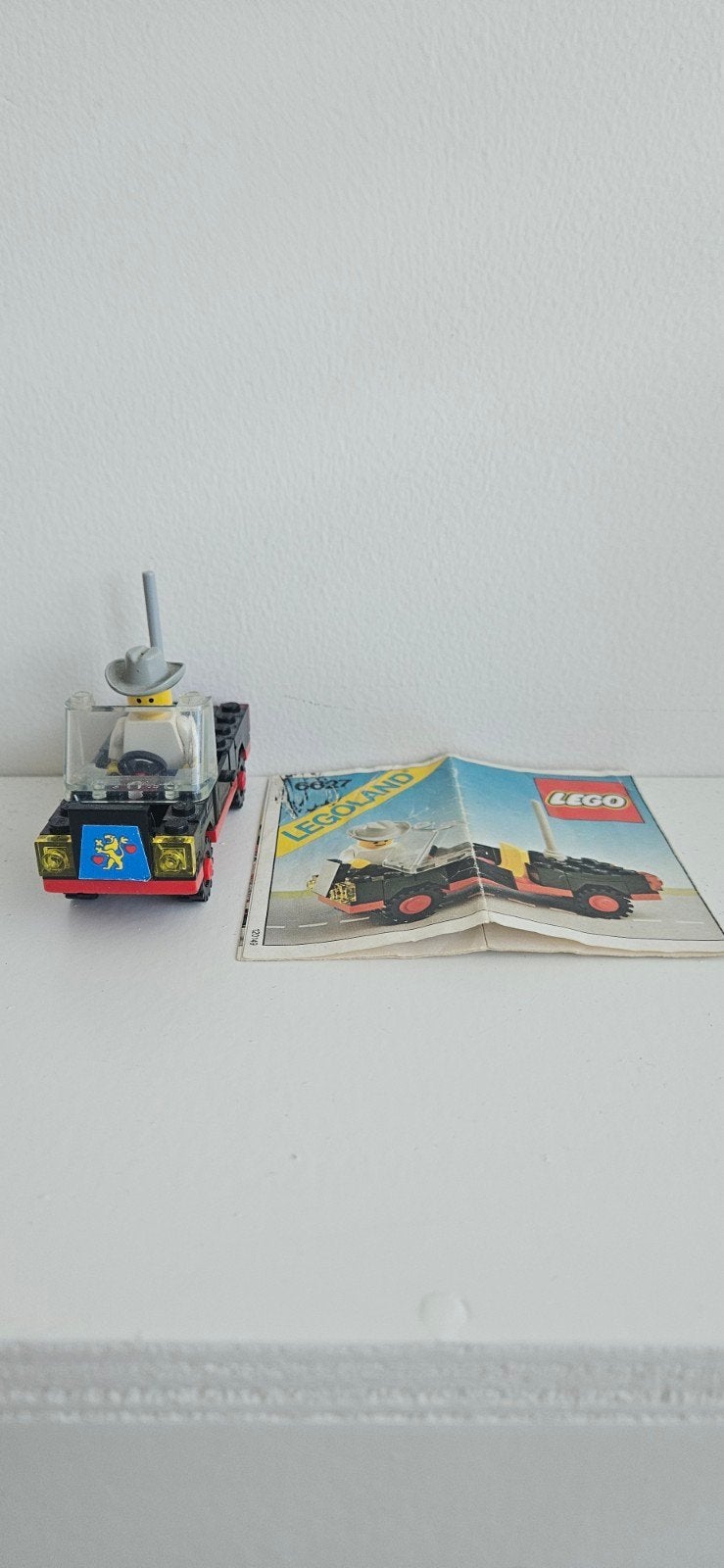 Vintage LEGO Legoland Auto met Minifiguur en Instructies, Ophalen, Compleet, Gebruikt, Lego