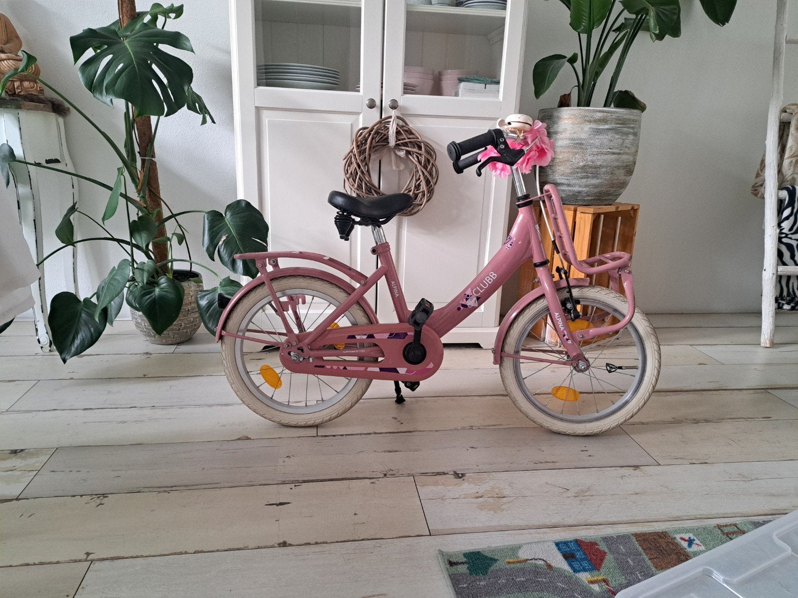 Alpina Clubb kinderfiets roze 16 inch (tot 5 jaar), Fietsen en Brommers, Ophalen, Terugtraprem, Alpina, 16 tot 20 inch