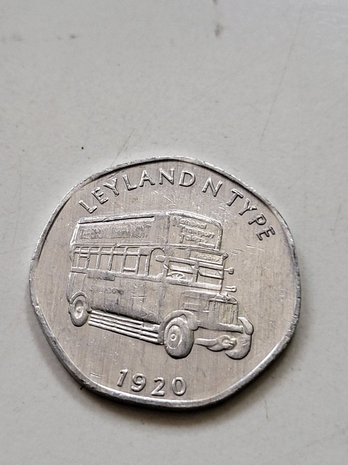 Engeland National Transport Token - Leyland N Type Bus 1920, Ophalen of Verzenden