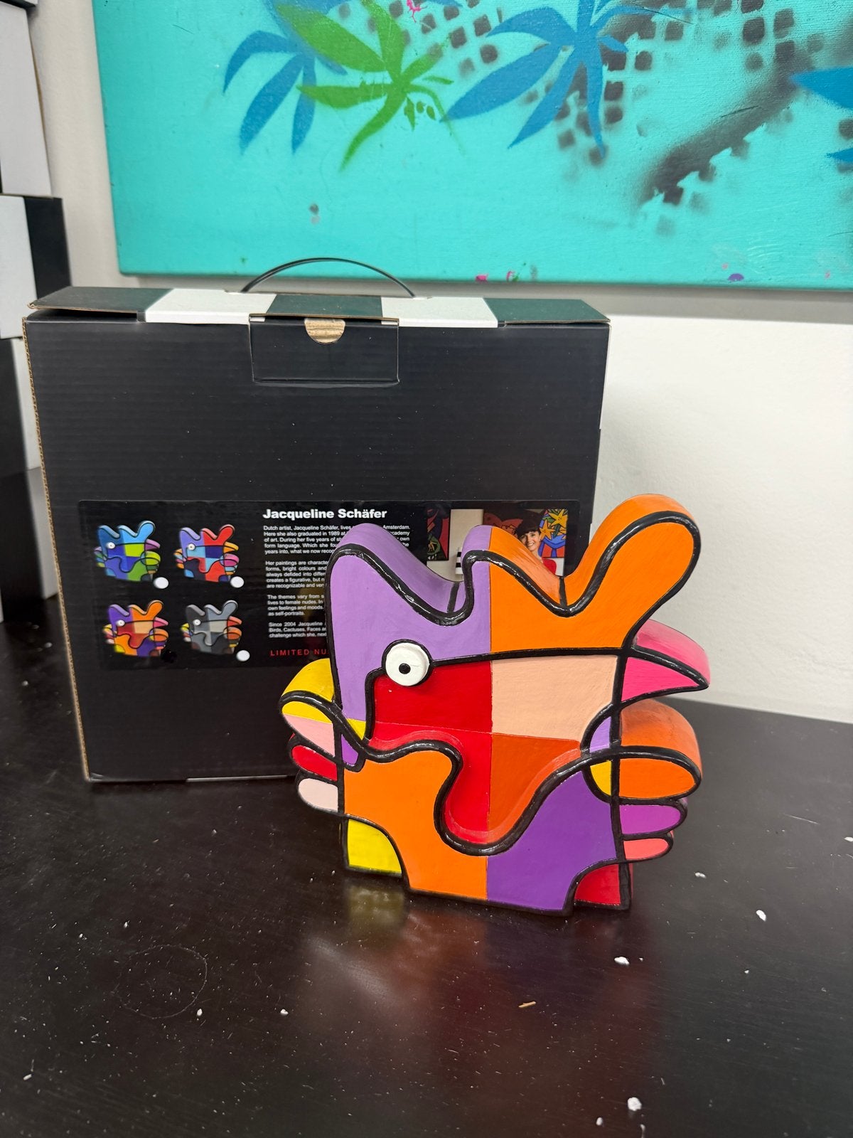 Jacqueline Schäfer - Vreemde Vogel (Limited Edition), Antiek en Kunst, Minder dan 20 cm, Kunststof, Ophalen of Verzenden, Handgemaakt