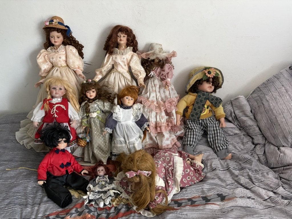 Diverse Poppen 10 Stuks, Verzamelen, Poppen, Ophalen, Gebruikt, Pop
