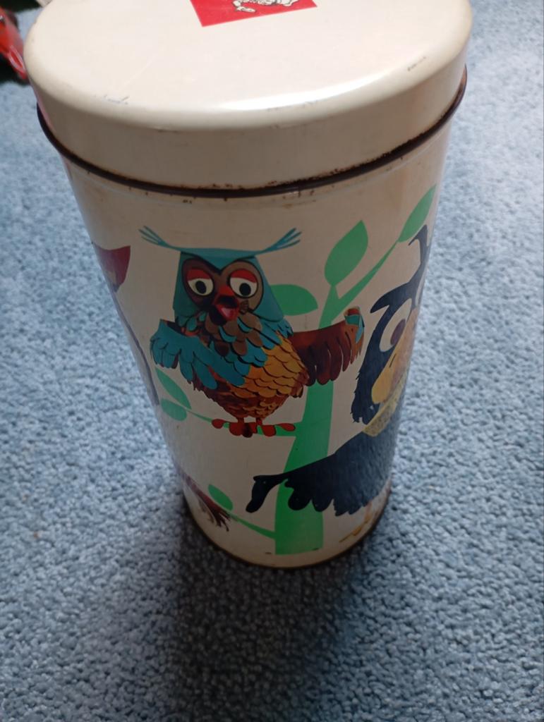 Vintage Fabeltjeskrant Blik Beschuit, Antiek en Kunst, Ophalen of Verzenden
