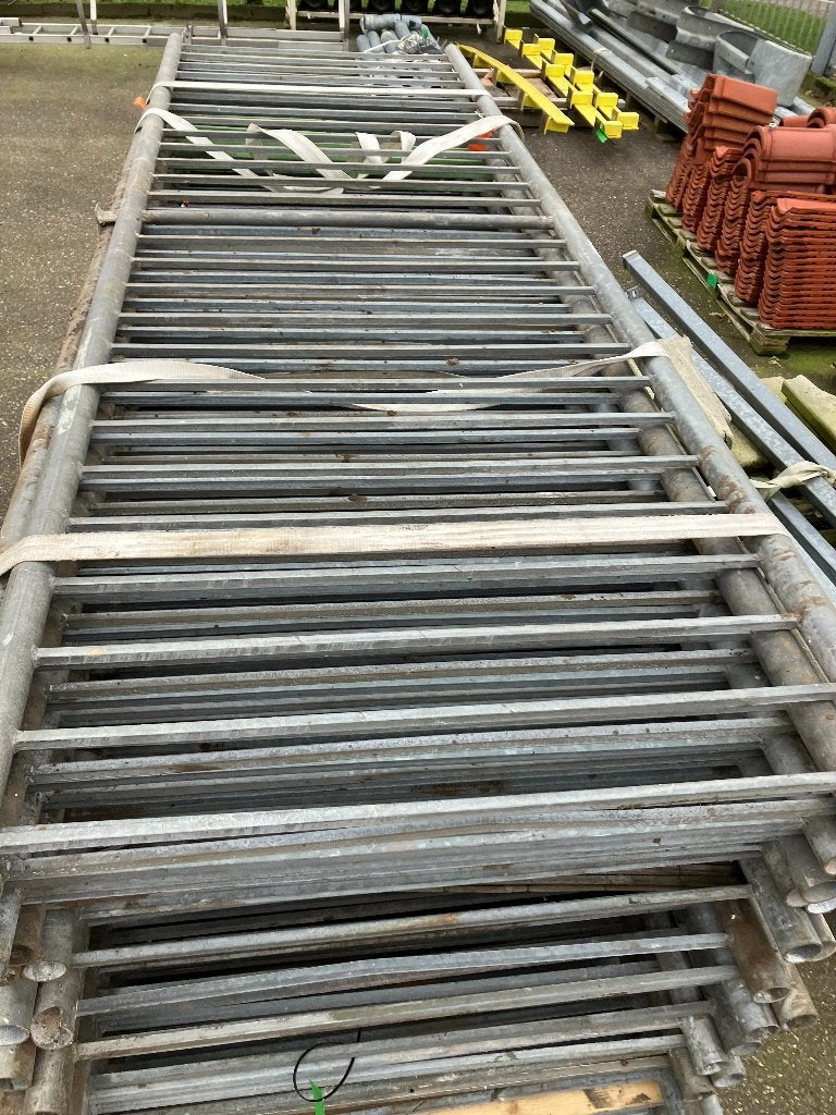 Stalen hekken hekwerk gegalvaniseerd ( 356 ), Ophalen, Gebruikt, Spijlenhekwerk, Nb