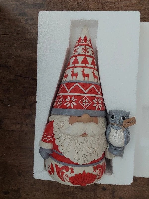 Jim Shore grote  Nordic Gnome Statement 51 cm. Retired., Verzamelen, Ophalen of Verzenden, Nieuw, Overige typen