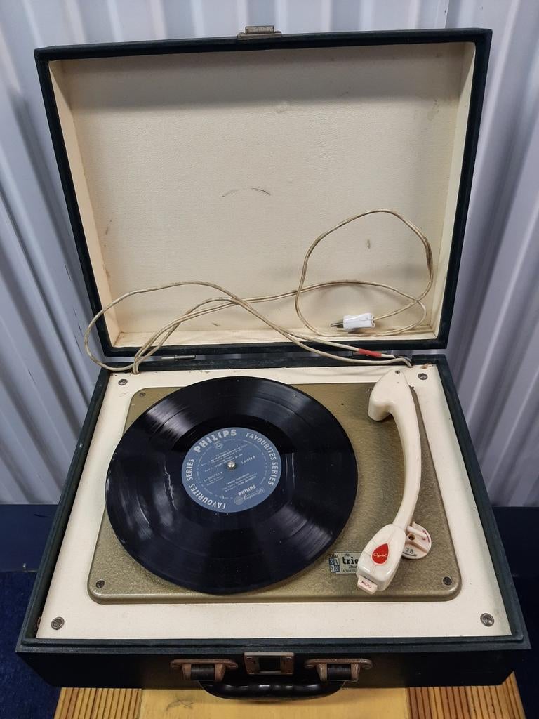 Vintage Platenspeler - Koffermodel, Ophalen of Verzenden, Gebruikt, Platenspeler, Philips