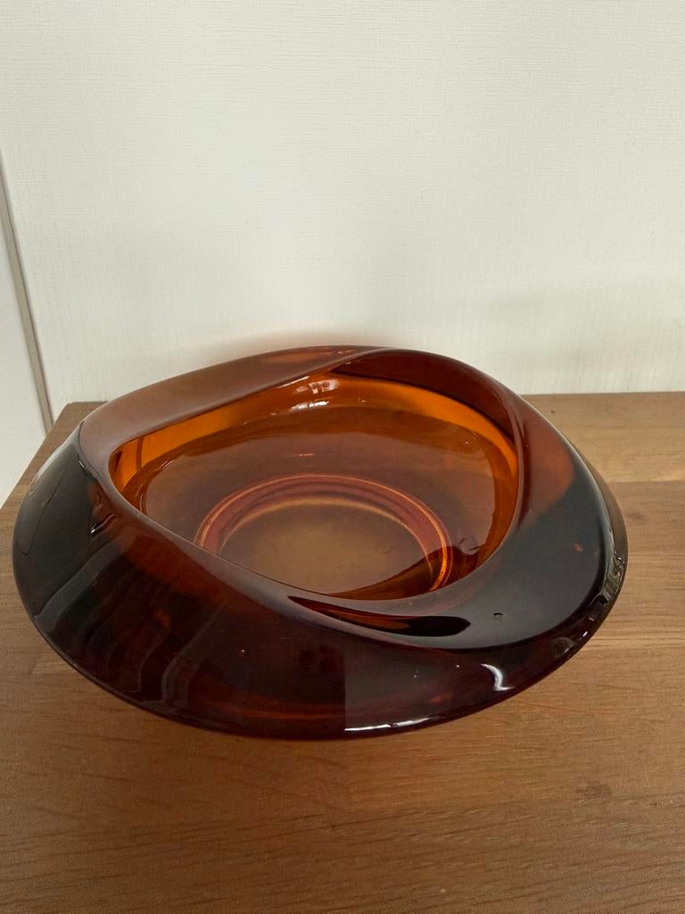 Schal Rudolf Jurnikl Sklo Union, Ophalen of Verzenden, Gebruikt, Rond, Glas