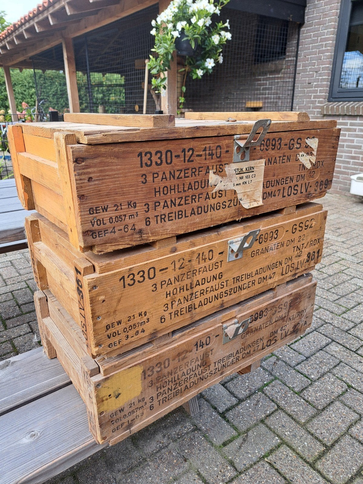 Vintage Legerkist / Munitiekist - Panzerfaust, Verzamelen, Ophalen