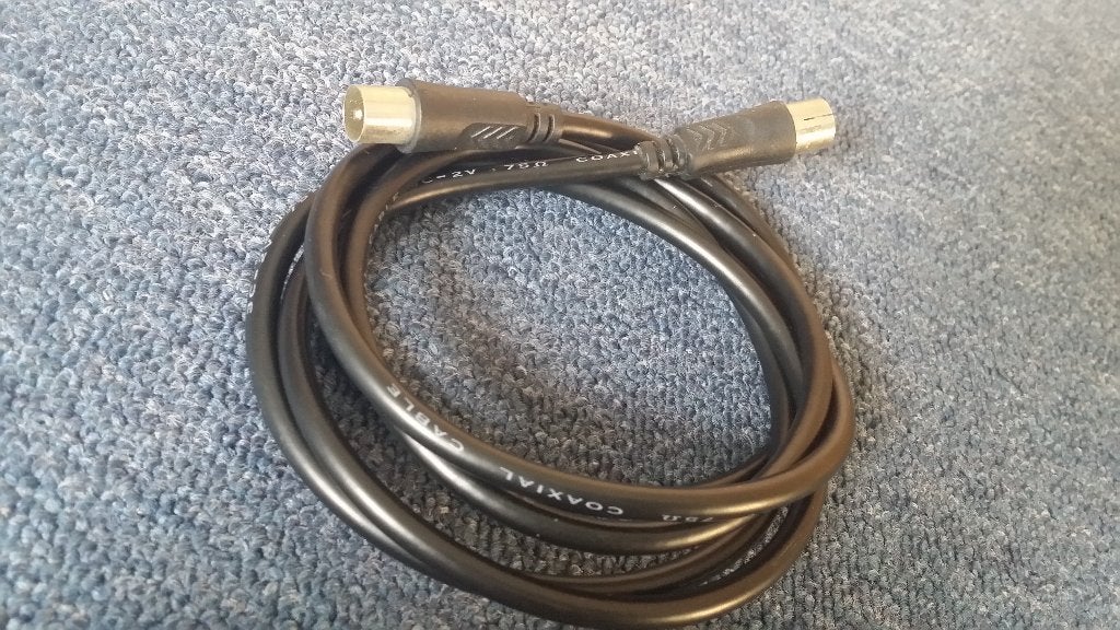 Coax kabel 148 cm, Ophalen of Verzenden, Gebruikt, Minder dan 2 meter, Coaxiale kabel
