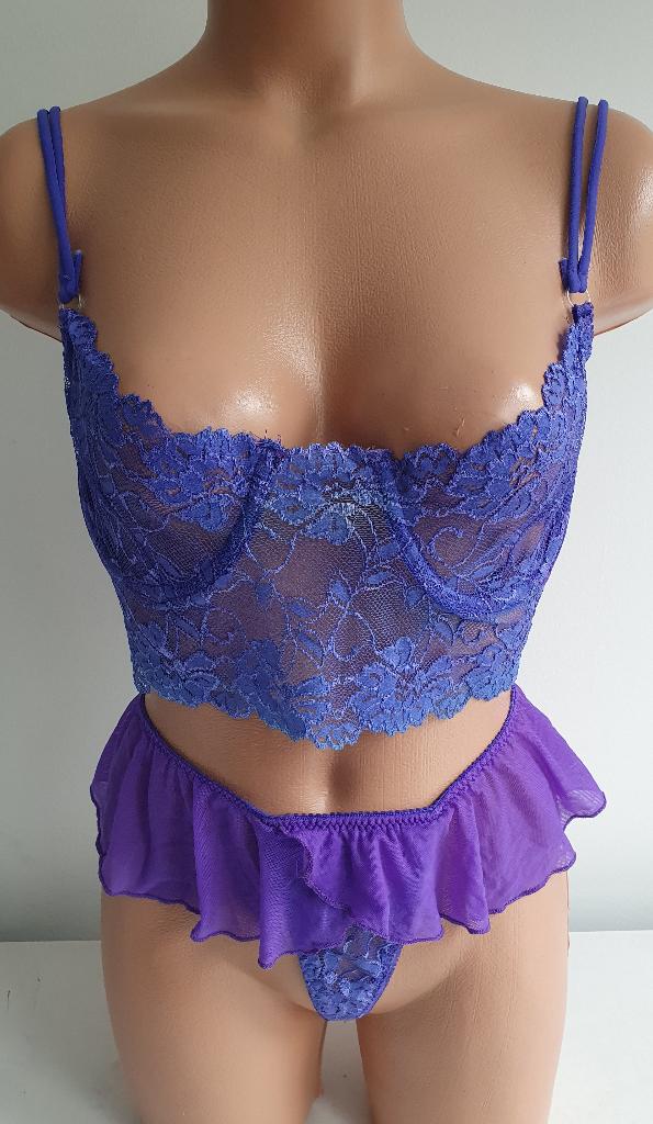 Paars lingerie setje maat S/M NIEUW, Kleding | Dames, Onbekend, Ophalen of Verzenden, Paars, Setje