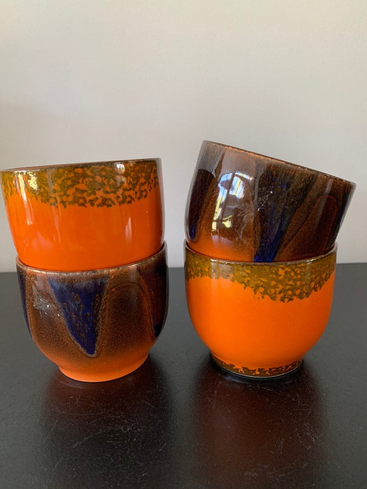 HK LIVING koffiemok set van 4, Keramiek, Nieuw, Ophalen of Verzenden, Overige stijlen