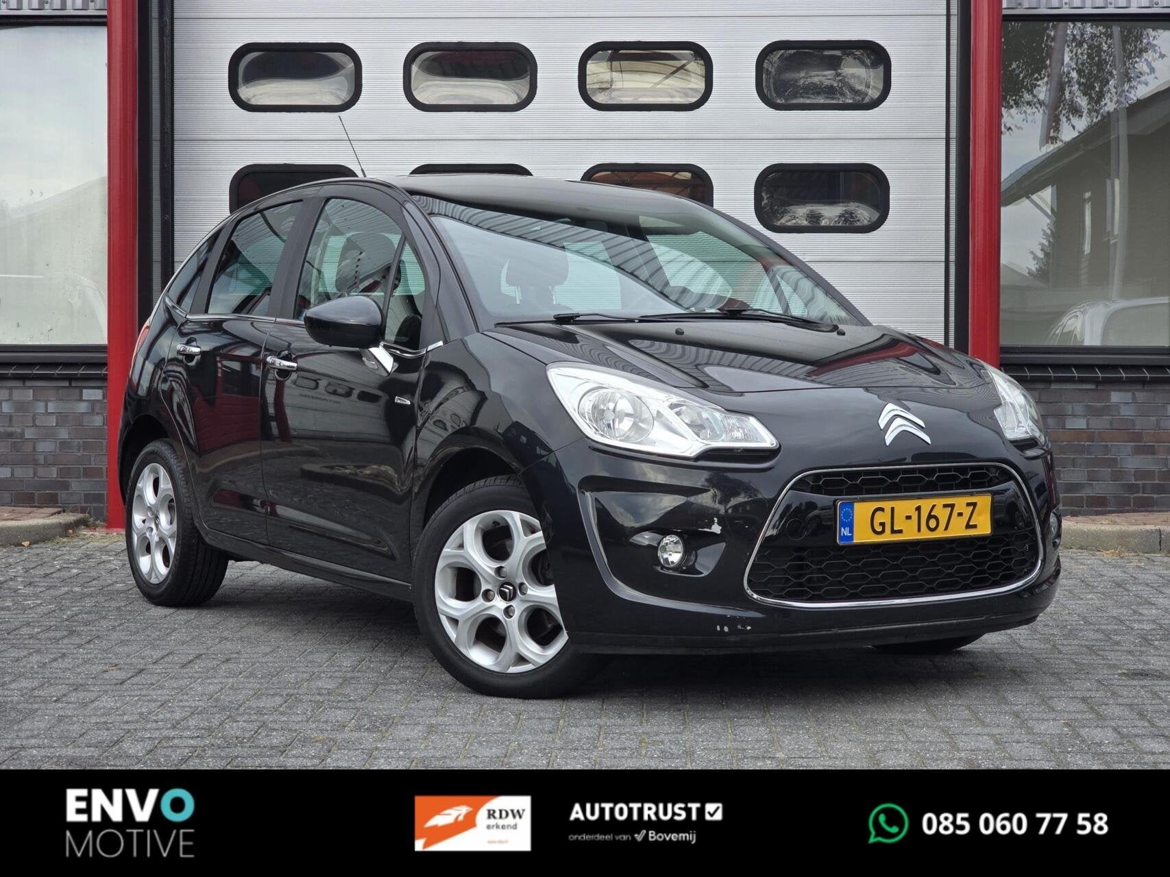 Citroen C3 1.6 VTi Exclusive Automaat 47251KM! Pano/Cruise, Auto's, Euro 5, Stof, Gebruikt, Zwart