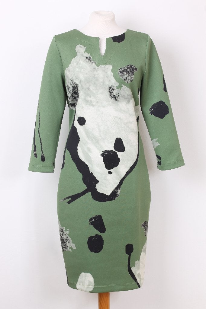 Herfst! Jurk van Kyra & Ko maat 42 (XL), Kleding | Dames, Maat 42/44 (L), Ophalen of Verzenden, Zo goed als nieuw, Knielengte